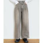 ショッピングlovetoxic Lovetoxic / ラブトキシック 【LTXC】【セット可】タックワイドデニムパンツ