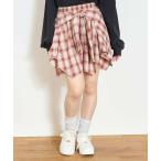 ショッピングlovetoxic Lovetoxic / ラブトキシック 【LTXC】腰巻き風チェックキュロット