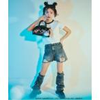 Lovetoxic / Rav toki Schic [ My Melody * черный mi] Denim нога покрытие 