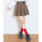 ショッピングlovetoxic Lovetoxic / ラブトキシック 【GOODPRICE】【イージーケア】ベルトつきプリーツスカート