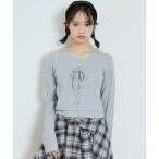 ショッピングlovetoxic Lovetoxic / ラブトキシック レースアップテレコ長袖シャツ