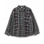 and D.petitmain / アンドディー. プティマイン 【リンク】ネルチェックビッグシルエット長袖シャツ