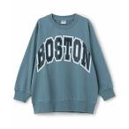 and D.petitmain / アンドディー. プティマイン 【リンク】カレッジロゴラグランスリーブスウェット