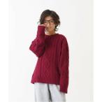 and D.petitmain / アンドディー. プティマイン 【洗濯機可】７Gケーブルニット