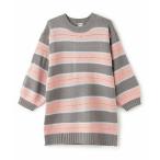 and D.petitmain / アンドディー. プティマイン 【リンク】【洗濯機可】ボーダーニットワンピース