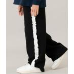 and D.petitmain / アンドディー. プティマイン サイドフリル裏毛ワイドパンツ　