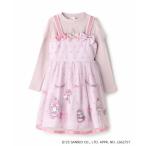 ショッピングメゾピアノ mezzo piano / メゾピアノ 【マイメロディ/クロミ】テレコTシャツ＆ワンピースSET