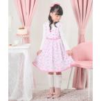 ショッピングメゾピアノ mezzo piano / メゾピアノ 【リキュエム】柄　ドッキングワンピース