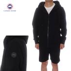 カナダグース ブラックレーベル CANADA GOOSE Black Label ジップパーカー セットアップ ハーフパンツ スウェット メンズ ブラック 7401MB 7407M