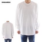 ショッピングディースクエアード 並行輸入品 ディースクエアード DSQUARED2 ロングTシャツ 長袖 オーバーサイズ メンズ ホワイト D9M195530 100