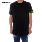 ディースクエアード アンダーウェアライン DSQUARED2 UNDER WEAR Tシャツ 半袖 メンズ ブラック×グリーン D9M3S5770 004