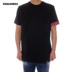 ショッピングディースクエアード 並行輸入品 ディースクエアード アンダーウェアライン DSQUARED2 UNDER WEAR Tシャツ 半袖 メンズ ブラック×ピンク D9M3S5770 006