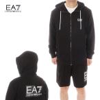 エンポリオ・アルマーニ EMPORIO ARMANI EA7 ジップパーカー ハーフパンツ セットアップ メンズ ブラック 3DPM53 3DPS63 PJ05Z 1200