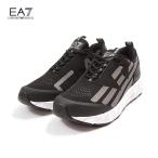 並行輸入品 エンポリオ・アルマーニ EMPORIO ARMANI EA7 スニーカー メンズ ブラック×シルバー X8X033 XCC52 N629