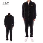 エンポリオ・アルマーニ  EMPORIO ARMANI EA7 セットアップ ジップジャケット 上下  スウェットパンツ メンズ ブラック×ゴールド 8NPV61 PJVRZ MC004