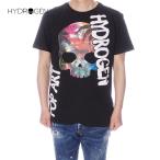 ハイドロゲン HYDROGEN Tシャツ 半袖 メンズ ブラック MT0007 007