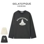 ジェラートピケ オム HALLOWEEN  TRICK GHOSTワンポイントロンT phct254935 ジェラピケ メンズ パジャマ ルームウェア 部屋着 GELATO PIQUE HOMME