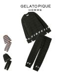 ジェラートピケ オム GELATO PIQUE HOMME ベビモコピケロゴジャガードプルオーバー&ロングパンツセット phnt254958set phnp254960