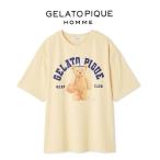 ジェラートピケ オム スポーティベアワンポイントTシャツ pmct254984 メンズ 部屋着 ルームウェア パジャマ トップス 2025秋 GELATO PIQUE HOMME