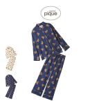 ジェラートピケ gelato pique HOLIDAY ベア柄ネルシャツ&ロングパンツ pwft255334set pwfp255336 ジェラピケ ルームウェア パジャマ