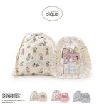 ジェラートピケ gelato pique PEANUTS オリジナルアート 巾着2点セット pwgb255675 スヌーピー ジェラピケ レディース 収納ポーチ