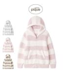 ジェラートピケ ジェラート２ボーダーパーカー pwnt255017 ジェラピケ ルームウェア 部屋着 パジャマ レディース gelato pique