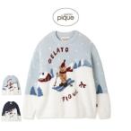 ジェラートピケ HOLIDAY スキーベアジャガードプルオーバー pwnt255122 ジェラピケ ルームウェア 部屋着 パジャマ レディース クリスマス gelato pique
