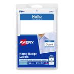 Avery Blue Hello Name Badge Label『 HELLO my name is 』ラベルシール(100枚入) 並行輸