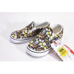 【TODDLERS,幼児用サイズ】Vansバンズ/VANS×Peanuts&lt;ピーナッツ&gt;/CLASIIC SLIP-ON,スリッポン/（PEANUTS)THE GANG/BLACK/14.8〜17.5cm/スヌーピー