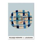 ルイジアナ近代美術館ポスター Still life with a bunch of grapes and scissors Pablo picasso  ルイジアナ近代美術館ポスター