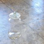 ふるいガラスの蓋つき瓶・保存瓶 / ガラス瓶 アンティーク 古道具 ショーケース ガラスケース ケビント HK-a-01239