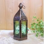 ショッピングモロッコ モロッコテイスト　ランタン　レリーフガラス　キャンドル　インテリアNO2