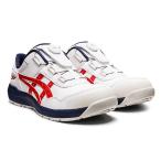 安全靴 CP306 BOA アシックス 1273A029 ウィンジョブ 100 ホワイト×クラシックレッド asics 作業靴 セーフティーシューズ 4色展開
