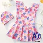 水着 女の子用水着 ワンピース 水泳帽 水着付き 子供 ジュニア みずぎ 女児用 水着 温泉 スイムウェア 子供水着 女の子水着 90 100 110 120 130 140 150cm