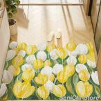  коврик перед дверью салон закрытый цветочный принт модный салон закрытый Северная Европа желтый цвет интерьер коврик акцент коврик коврик центральный ковер вход наружный для брызговик предотвращение скольжения имеется 