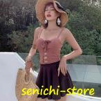 水着 スカート タンキニ レディース 3点セット水着 ガールズ 20代 30代 レディース水着 キャミ セパレート水着 スイムウェア 夏 海 海水浴