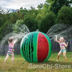 スイカ 水遊び 大きい 子供 噴水風船 60cm キッズ 子供用 庭 公園 プール 海 ビーチボール 海水浴 目立つ ギャグ おもしろ 面白い おしゃれ