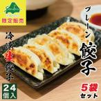 西山製麺 冷凍生餃子 プレーン 24個入×5袋セット 送料無料 業務用 惣菜 ぎょうざ ギョウザ 水餃子 中華 ラーメン 西山 国産 お取り寄せ お土産 北海道