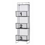 東谷 メッシュシェルフ 3D ブラック IW-66BK