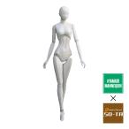【1/12スケール】 SO-TA ガチャ ヤマトマネキン 1/12サイズ nude 素体 可動フィギュア 【White】ホワイト
