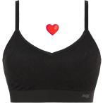 ショッピングトリンプ トリンプ スロギー  ゴー オールラウンド レース カップ付きハーフトップ 10209661 ノンワイヤー ブラジャー パッド付き  S-L ブラック