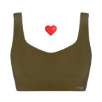 トリンプ スロギー ベーシック 2 ハーフトップ 10202275 ノンワイヤー ブラジャー ライトグリーン