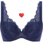 トリンプ 恋するブラ ソフトストレッチカップ562 ブラジャー　ブルー