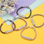 静電気除電 トリプルクローバーブレス 四つ葉のクローバー ブレスレット レディース アクセサリー 日本製 静電気ブレスレット