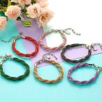 静電気除電 トルネードチャームブレス ツイスト編みブレスレット レディース アクセサリー 日本製 静電気ブレスレット