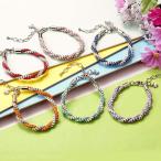 静電気除電 ニュー トルネードチャームブレス ツイスト編みブレスレット レディース アクセサリー 日本製 静電気ブレスレット