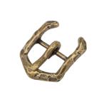senwa 日本製真鍮生地 バッグ ショルダー用 バックル 巾17mm 尾錠 切削模様 レザークラフト 素材 手芸 DIYパーツ美錠