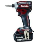 MAKITA マキタ TD172DGXAR 18V充電式インパクトドライバー オーセンティックレッド バッテリ2本・充電器・ケース付　フルセット