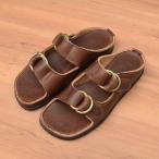 QUODDY(koti)[MADE IN U.S.A.] "LEWISTON" DOUBLE RING SANDAL ( двойной кольцо сандалии ) BROWN