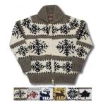 【6 DESIGN】KANATA(カナタ) ZIP UP HAND KNIT COWICHAN SWEATER(ジップアップハンドニット カウチンセーター) 50'S VINTAGE MODEL ラグランスリーブ